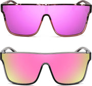 ÉÌƷͼƬ 97 | B0B2836HD6 | FEISEDY Sunglasses for Women Men, Fashion Mirrored Single Lens Shades