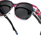 Floral Frame & Grey Lens / 55 Millimeters | B0H4Q1NYBM | FEISEDY Fit Over Glasses Polarized Sunglasses, UV400 Protection for Driving & Outdoor Activities B0328