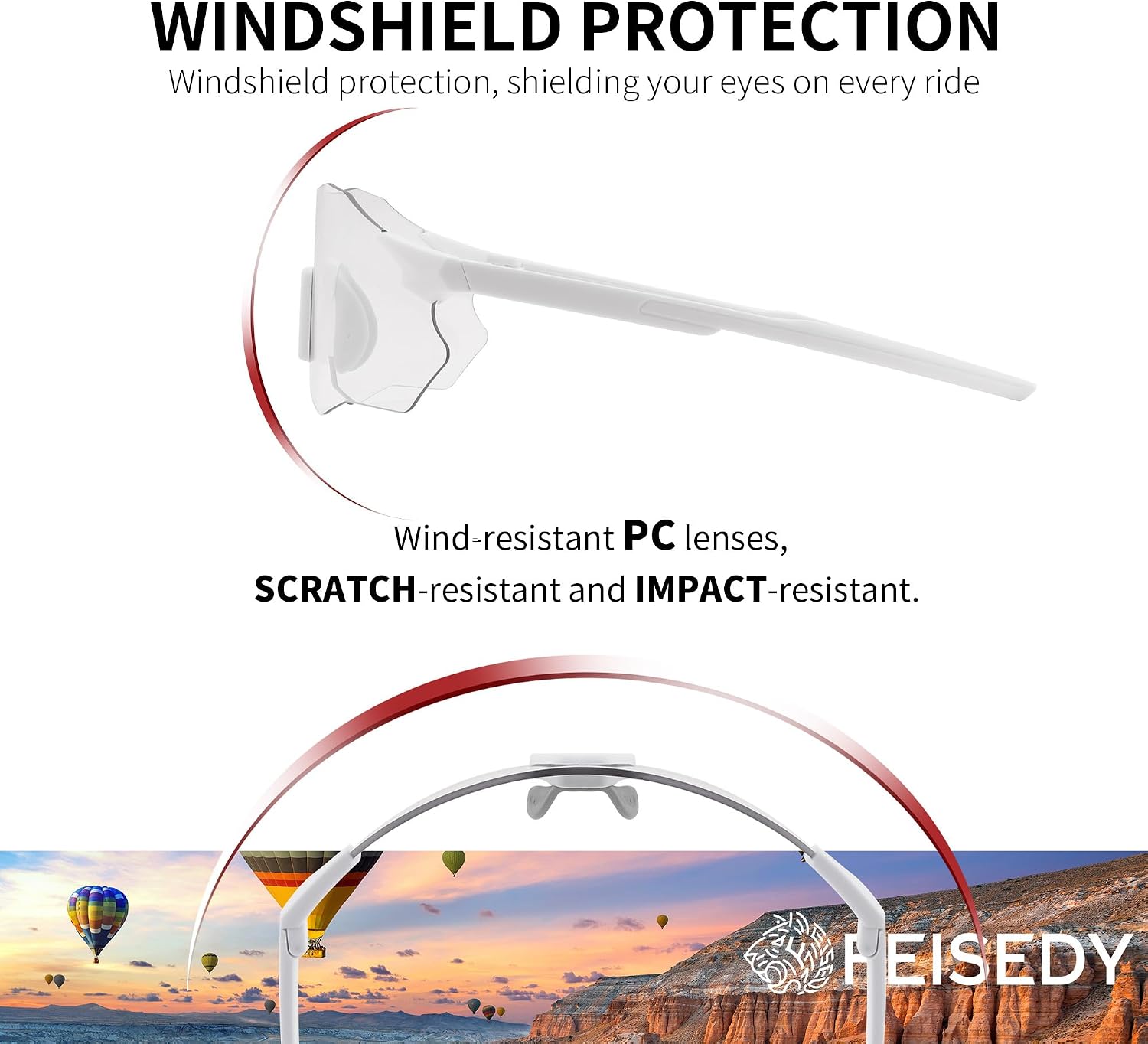 商品图片 30 | B0FHNVLT2X | FEISEDY Photochromic Cycling Glasses for Men Women Mountain Bike Sports Sunglasses UV Protection B0310