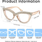 商品图片 34 | B0BLH5NHK8 | FEISEDY Diamond Blue Light Blocking Glasses Cat Eye Rhinestone Women Oversized Anti Eyestrain Computer Glasses Frame B2358