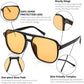 商品图片 50 | B09J8999GR | FEISEDY Retro Square Aviator Sunglasses Women Men 70s Vintage Trendy Plastic Frame Sun Glasses B2835