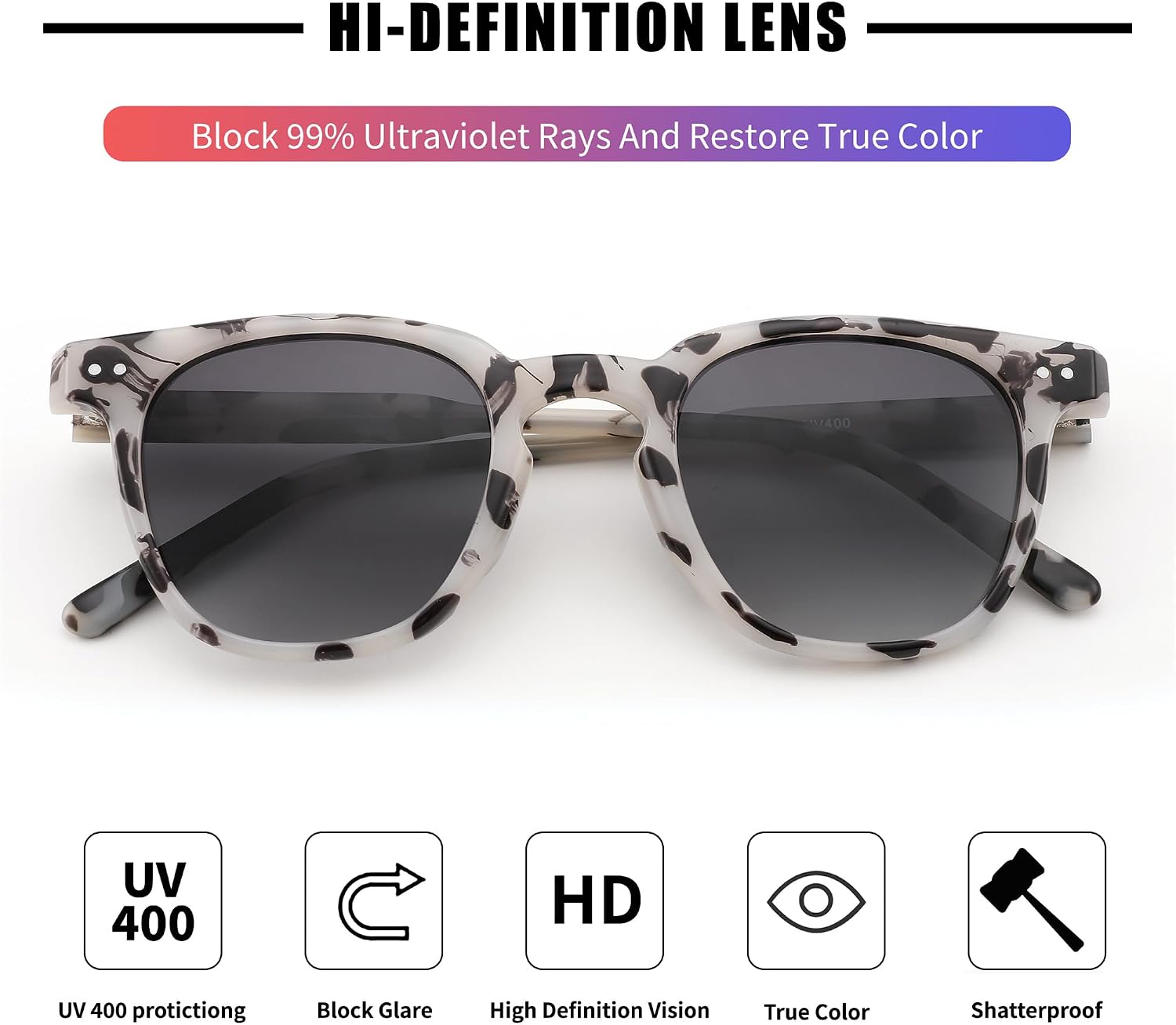 商品图片 28 | B0CCPBD9GS | FEISEDY Classic Polarized Sunglasses Retro Round Sunglasses for Women Men Trendy Shades B0002