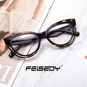 ÉÌƷͼƬ 25 | B0D56HXLGF | FEISEDY Blue Light Blocking Glasses Women Vintage Cat Eye Frame Anti Fatigue B0169