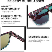 ÉÌƷͼƬ 138 | B0B2836HD6 | FEISEDY Sunglasses for Women Men, Fashion Mirrored Single Lens Shades