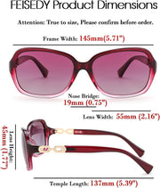 ÉÌƷͼƬ 36 | B08LPZDDKZ | FEISEDY Womens Polarized Sunglasses Square Wraparound Shades UV400 Mirrored Trendy Sun Glasses for Women B2526