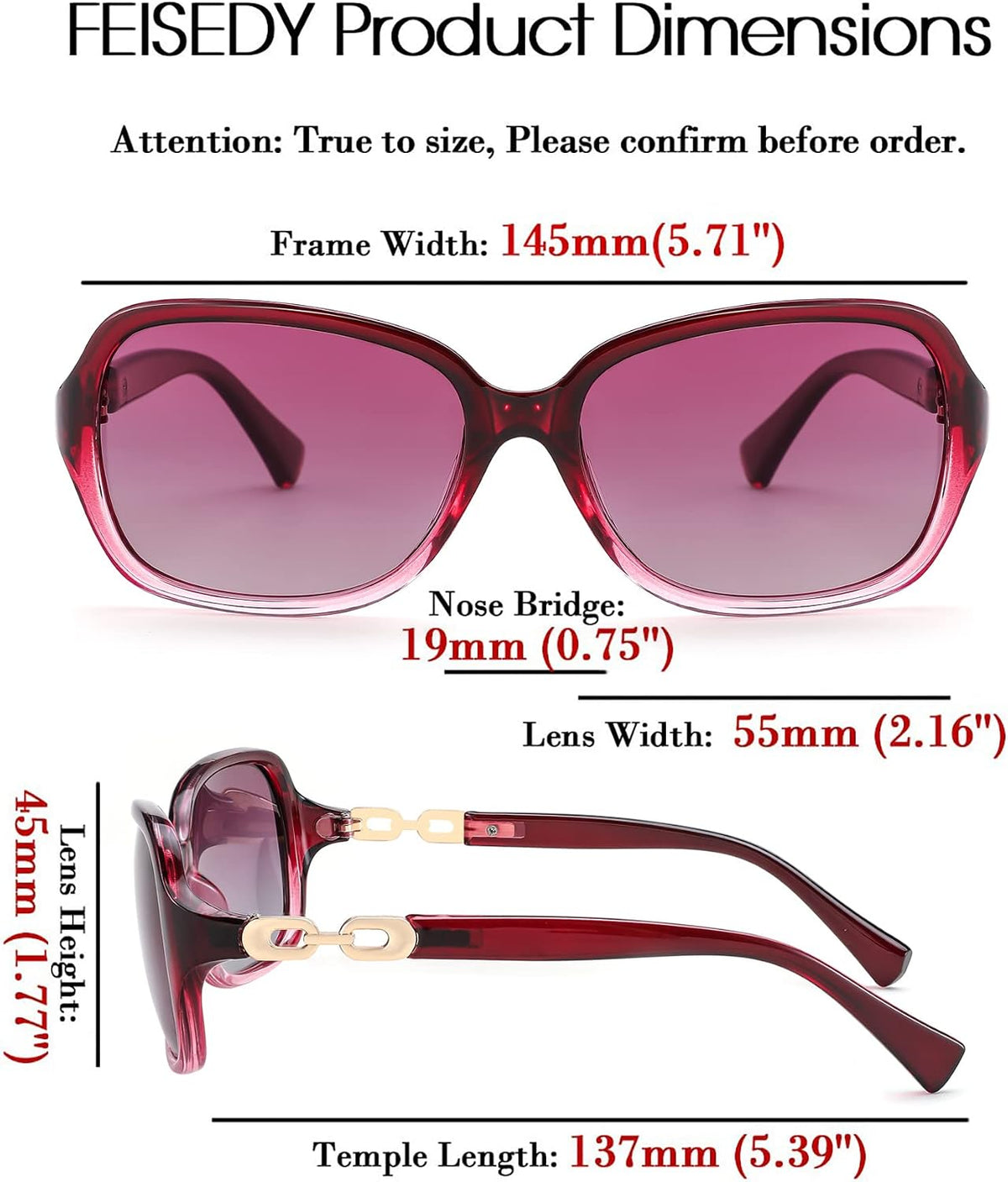 ÉÌƷͼƬ 36 | B08LPZDDKZ | FEISEDY Womens Polarized Sunglasses Square Wraparound Shades UV400 Mirrored Trendy Sun Glasses for Women B2526