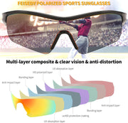 ÉÌƷͼƬ 6 | B0C7189J4Z | FEISEDY Men Sunglasses, Polarized Cycling Sunglasses, UV400 Sports Baseball Running Fishing Hiking Shades B2372