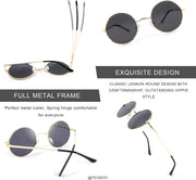 ÉÌƷͼƬ 8 | B08HRQJKLS | FEISEDY Steampunk Sunglasses Retro Round Polarized Women Men Metal Glasses B2528