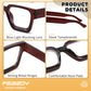 商品图片 11 | B0DXDYMMPM | FEISEDY Retro Blue Light Blocking Glasses for Women Men 90s Classic Rectangle Frame Thick Chic Computer Eyeglasses B2383R