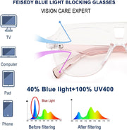 ÉÌƷͼƬ 37 | B0CFFB9X5W | FEISEDY Aviator Frame Glasses for Women Men Blue Light Blocking Glasses Anti Glare Computer Eyeglasses B0039