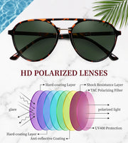 ÉÌƷͼƬ 13 | B0H1BPNZ36 | FEISEDY 70s Retro Aviator Sunglasses Polarized UV400 for Men Women B0453