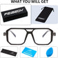 商品图片 19 | B0D3P82MGV | FEISEDY Blue Light Blocking Glasses, Aviator Frame Computer Reading/Gaming/TV/Phones Glasses for Women Men B0165
