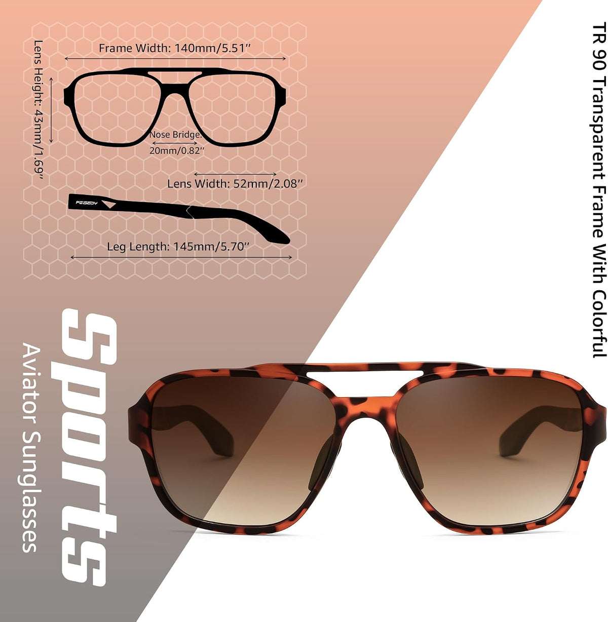 ÉÌƷͼƬ 11 | B0DSVK9L2R | FEISEDY Retro Aviator Polarized Sunglasses Women Men Outdoors B0260
