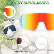 ÉÌƷͼƬ 14 | B0C5XNFKS9 | FEISEDY Men Women Sports Sunglasses Baseball Sun Glasses Cycling Fishing Running Trekking 80s 90s Youth Visor UV400 B2962