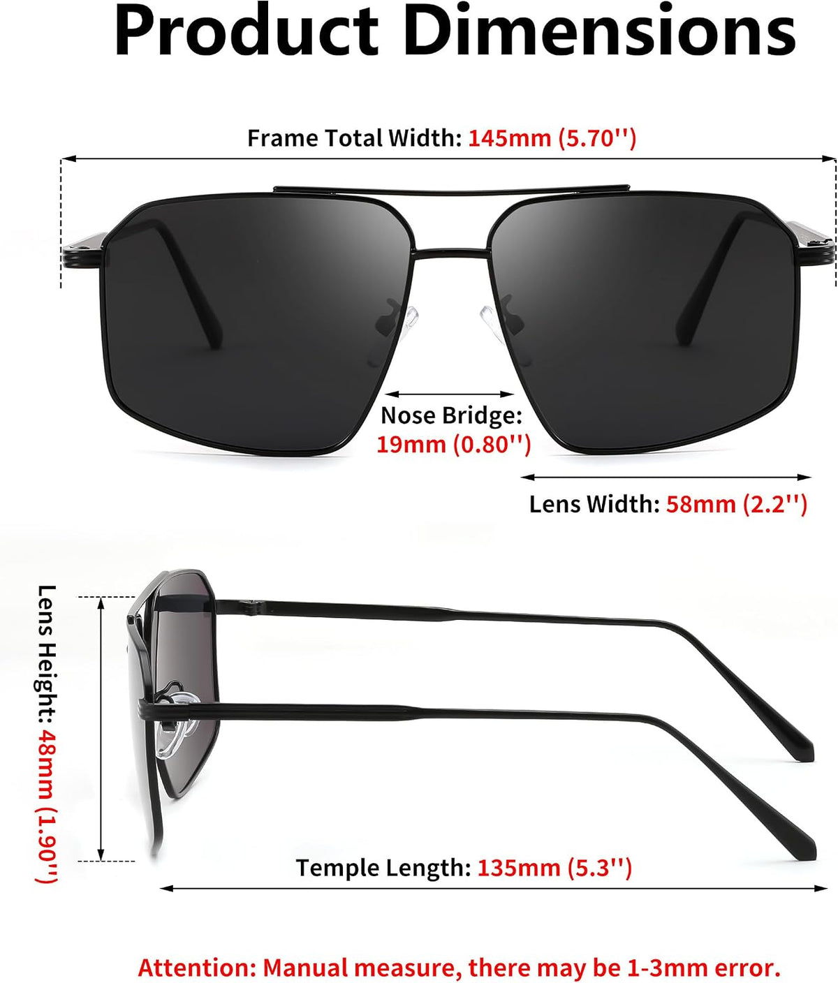 ÉÌƷͼƬ 6 | B0GQY2S7JF | FEISEDY Vintage Polarized Aviator Sunglasses Men Women Classic American Gradient Lens UV400 Protection B0273