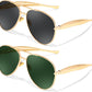 2pack(gold/Grey+gold/Green) / 60 Millimeters | B0FKML8BW7 | FEISEDY Oversized Aviator Sunglasses Women Men - Retro Gold Metal Chunky Frame, UV400 for Driving & Daily Wear B0311