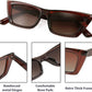 商品图片 4 | B08TM3J1R9 | FEISEDY Small Cateye Square Polarized Sunglasses Women Classic Thick Rectangle Frame UV400 Sun Glasses B2736