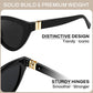 商品图片 4 | B0GVF3CZ9N | FEISEDY Cat eye Sunglasses Polarized and Retro Stylish for Women Men B0428 | UV400 Protection, for Driving Fishing Beach Travel and Party, Metal Accents, Versatile Styling