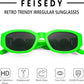 商品图片 29 | B0B5V7T75J | FEISEDY Retro Trendy Rectangle Sunglasses Women Men Narrow Shades B2322