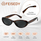 商品图片 12 | B0H6WC71MZ | FEISEDY Retro Oval Polarized Sunglasses for Women Cat Eye TR90 Shades B0460