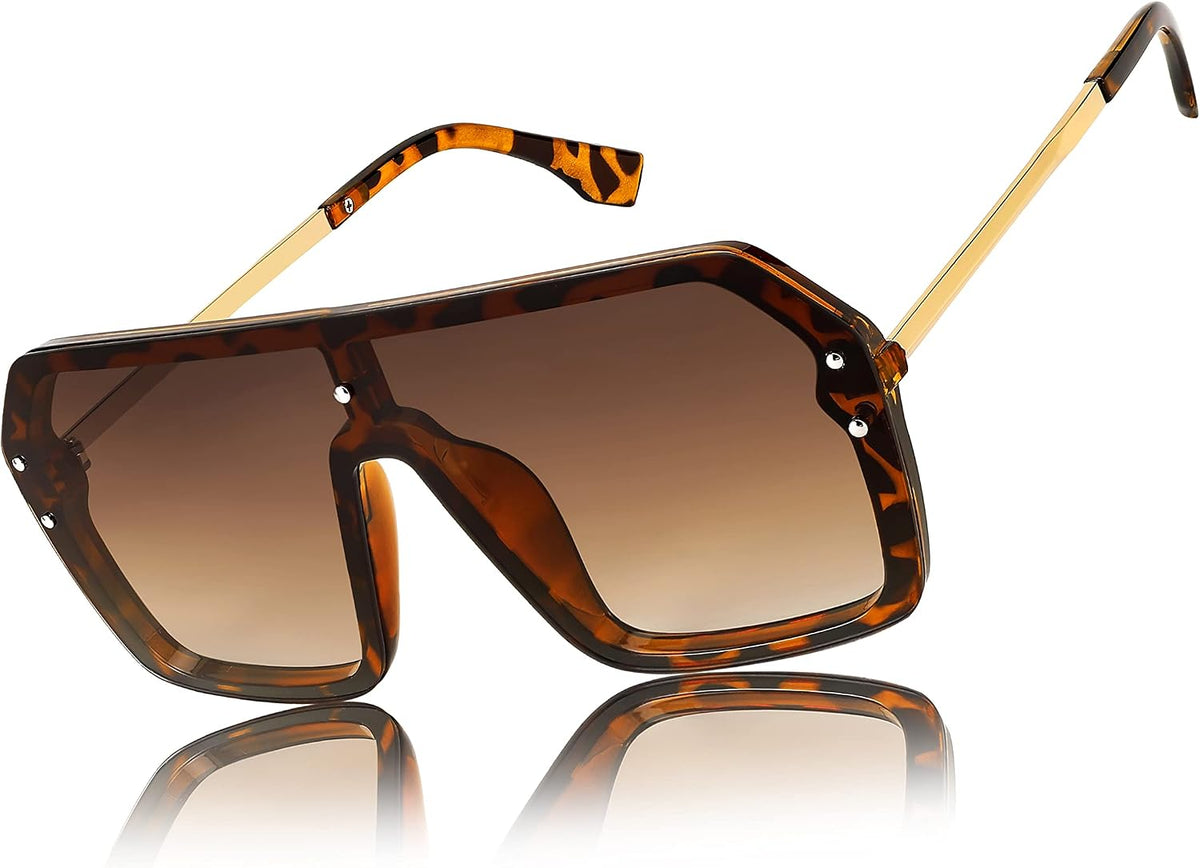 ÉÌƷͼƬ 11 | B0854JYPB2 | FEISEDY Classic Siamese One Piece Sunglasses Nice Rimless Stylish Retro Design for Women Men B2574