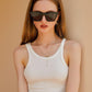 商品图片 3 | B08R8QL6DQ | FEISEDY Vintage Polarized Square Cat Eye Sunglasses Women Trendy Fashion Cateye Polarized Sunglasses B2692