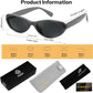 商品图片 28 | B0H6WC71MZ | FEISEDY Retro Oval Polarized Sunglasses for Women Cat Eye TR90 Shades B0460