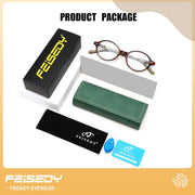 ÉÌƷͼƬ 54 | B0DJ4YNFXZ | FEISEDY Vintage Oval Blue Light Glasses for Women Men Stylish Lightweight 90s Eyeglasses Fake Nerd Y2k Eyewear Frame B0242
