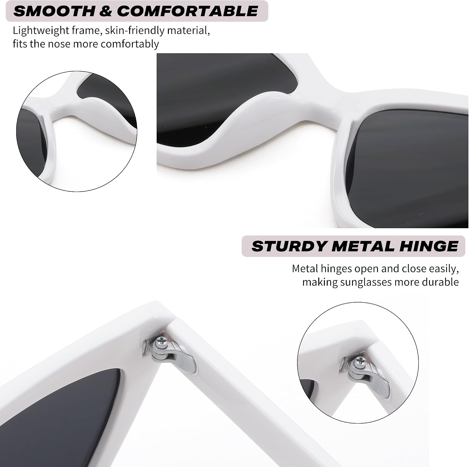 商品图片 18 | B0CYZG81R8 | FEISEDY Retro Cat Eye Sunglasses for Women UV400 Protection Small Vintage Chic Shades B0132