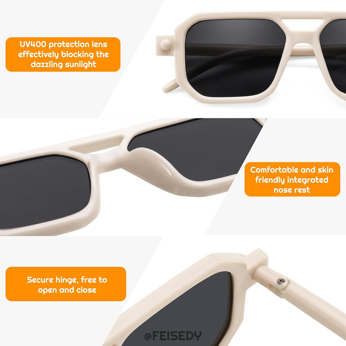 ÉÌƷͼƬ 3 | B0DB1CWQFV | FEISEDY Toddler Aviator Polarized Sunglasses Flexible Frame Cute Baby Boys Girls Age 0-6 Rubber Outdoor B2789