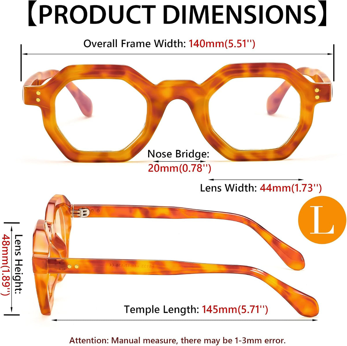 ÉÌƷͼƬ 7 | B0CSSL3RWH | FEISEDY Retro Octagon Blue Light Glasses for Women Men Vintage Polygon Anti Glare Eyeglasses B0102