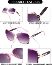 ÉÌƷͼƬ 10 | B09KC567VY | FEISEDY Womens Polarized Sunglasses UV400 Anti Glare Fashion Shades