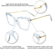ÉÌƷͼƬ 17 | B07FR6SSY6 | FEISEDY Cat Eye Glasses Frame Clear Lenses Lightweight Eyewear for Women B2440