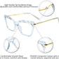 商品图片 17 | B07FR6SSY6 | FEISEDY Cat Eye Glasses Frame Clear Lenses Lightweight Eyewear for Women B2440