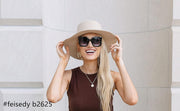 ÉÌƷͼƬ 93 | B08HVPGJW5 | FEISEDY Sunglasses Womens Trendy, Oversized Square Shades, Pearl Inlay Cat Eye Frame UV400 Protection B2625
