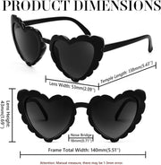ÉÌƷͼƬ 7 | B0B8R3G4T8 | FEISEDY Love Heart Shaped Sunglasses for Women Trendy Retro Cat Eye Mod Style Stylish Glasses B2336