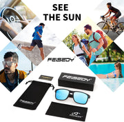 ÉÌƷͼƬ 40 | B09P11P3PC | FEISEDY Polarized Sports Sunglasses for Men Women, Classic Fishing Driving Cycling Goggles, UV400 Protection B2234