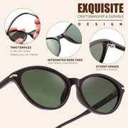 ÉÌƷͼƬ 22 | B0HBV67DG3 | FEISEDY Retro Polarized Cat Eye Sunglasses for Women Men UV400 B0466