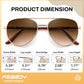 商品图片 3 | B0G1BRNH4D | FEISEDY Metal Aviator Bifocal Reader Sunglasses for Men B0335