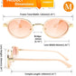 商品图片 6 | B0D94B5HP2 | FEISEDY Retro 90s Small Oval Punk Sunglasses Gothic Steampunk Round Hippie Shade Men Women B0193