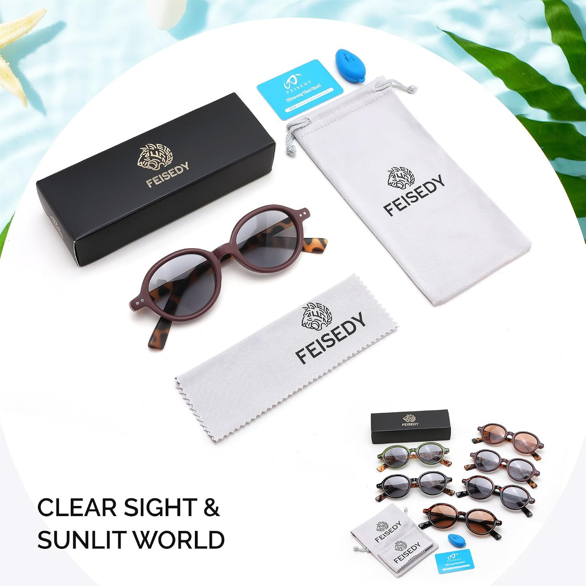 ÉÌƷͼƬ 42 | B0GYW69THN | FEISEDY Reading Glasses for Women Men Retro Oval Reader Sunglasses B1379