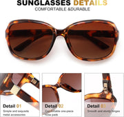 ÉÌƷͼƬ 32 | B0FZKDK786 | FEISEDY Polarized Sunglasses for Women Classic Vintage UV400 Shade