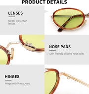 ÉÌƷͼƬ 33 | B0H2XM1HNJ | FEISEDY 90s Retro Oval Cat Eye Sunglasses UV400 Small Face B0450