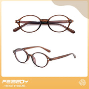 ÉÌƷͼƬ 56 | B0DJ4YNFXZ | FEISEDY Vintage Oval Blue Light Glasses for Women Men Stylish Lightweight 90s Eyeglasses Fake Nerd Y2k Eyewear Frame B0242