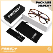 ÉÌƷͼƬ 13 | B0HCMPWV5X | FEISEDY Oversized Aviator Fashion Glasses for Women Men, Tortoise Trendy Eyeglasses, Retro Eyewear Frame for Daily Wear B0426