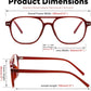 商品图片 38 | B0CY2LFJP7 | FEISEDY Blue Light Blocking Glasses Women Men Square Computer Lightweight Pilot Glasses Anti Eyestrain & UV Glare B0141