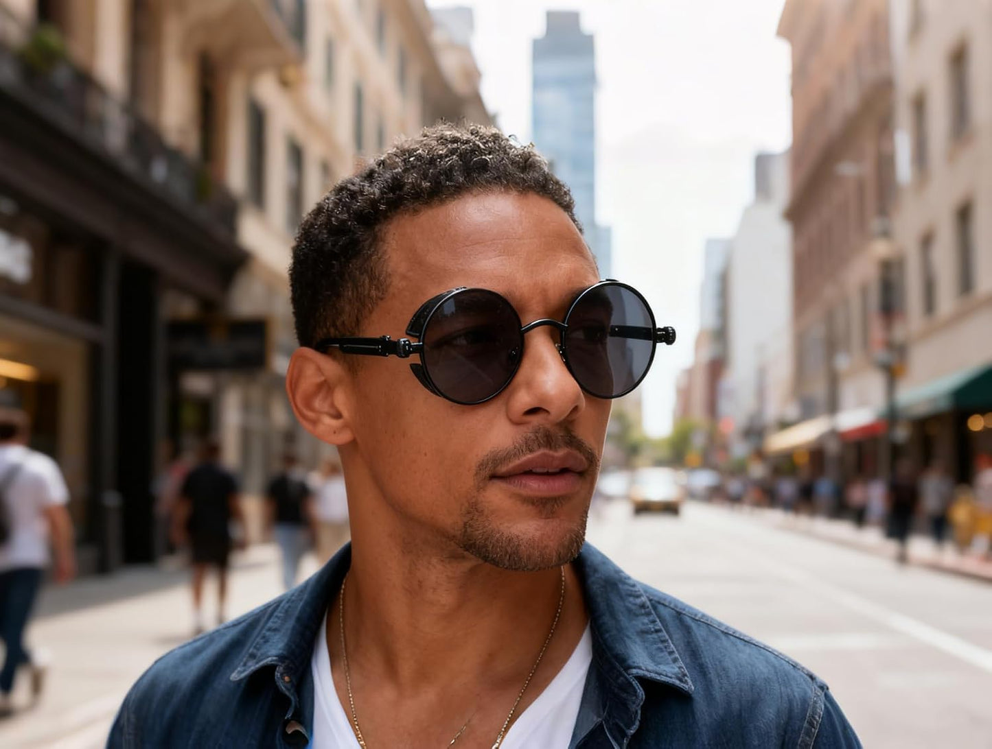 商品图片 79 | B06XY36GDW | FEISEDY Retro Gothic Steampunk Sunglasses For Men Women