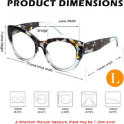 商品图片 20 | B0DFPWRH8W | FEISEDY Cat-Eye Blue Light Reading Glasses for Women Thick Fashion Anti- Glare Digital Eyestrain Readers B0230