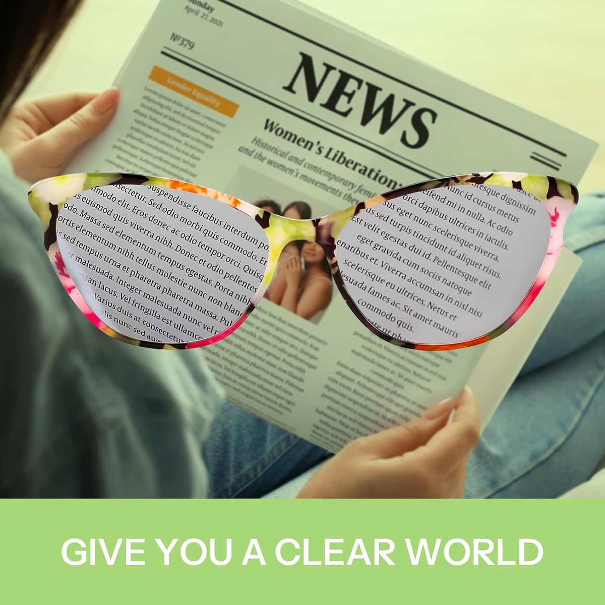 ÉÌƷͼƬ 6 | B0G647MNNW | FEISEDY 2 Pack Blue Light Reading Glasses Stylish Butterfly Frame B0373