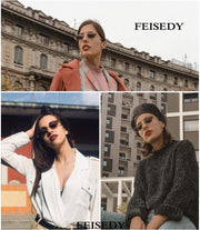 ÉÌƷͼƬ 31 | B0CNZ29R9R | FEISEDY Y2K Sunglasses for women Men Fashion Cateye Designer B2298